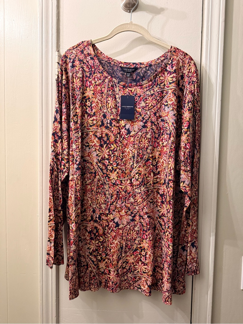 Lucky Brand 3x tunic top. Long sleeves. NWT